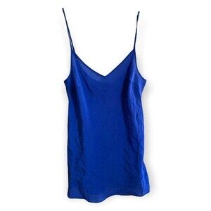 J.Crew 100% Silk Royal Blue Spaghetti strap Camisole Top Size XXS
